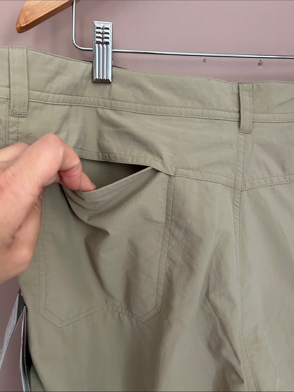NWT ExOfficio Sol Cool Nomad Hiking Travel Pants in Tawny Petite Size 14 - Picture 3 of 15